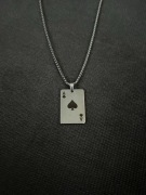 Naszyjnik z Ace Poker y2k aesthetic alternative opium vintage gothic swag