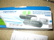 Głośnik Bluetooth FM PIANO czarno-zielony tanio