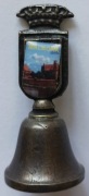 Dzwonek metalowy - zamek w Malborku; fi 2,7 cm;  h 5,5 cm