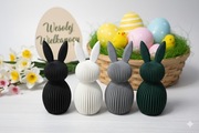 MINIMALISTYCZNY KRÓLICZEK WIELKANOCNY 10cm  – NOWOCZESNA DEKORACJA 3D