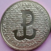 2 zł 2004 r. 60 rocznica Powstania Warszawskiego 