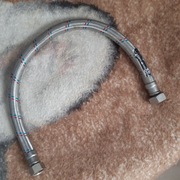 Wężyk do wody w oplocie stalowym 3/4" x 3/4" x 600 mm