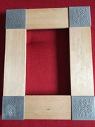 Ramki drewniane  24/19 cm wew 11/15 cm 2 sztuki