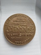 Medal Jubileuszowy 10lat lubelskiego lipca 1980-1990.Kolekcja Solidarności.