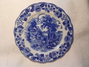 Talerze płaskie deserowe produkcji angielskiej XX wiek