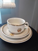 Filiżanka z talerzykami PRL 