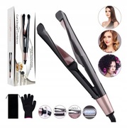 Ceramiczna Prostownica-Lokówka Professional 2 w 1 Do Włosów Z Keratyną