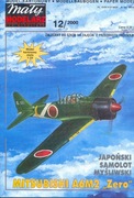 samolot Mitsubishi A6M2 ZERO z MM 12/2000 + kabinka