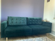 Kanapa rozkładana z pojemnikiem