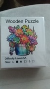 Puzzle drewniane A3. Kwiaty.