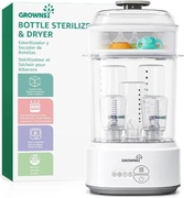 GROWNSY Sterylizator do butelek smoczków z funkcją Suszenia 4w1 