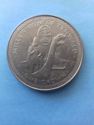 Wyspa Man one crown 1979; Tynwald - długi okręt Wikingów