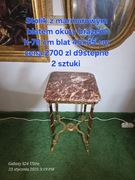 Stolik empirowy marmur