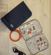 Organizer PC kable Molex adapter 4x 3pin + etui na CD + hub USB 