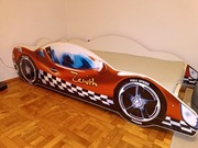 Super łóżko dziecięce samochód, nowy materac 160x80