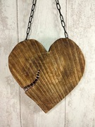 Serce z drewna - Walentynkowy prezent.