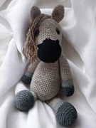 Koń, konik, maskotka, amigurumi , na szydełku