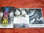 The Rolling Stones Mick Jagger Keith Richards 3 książki stan bardzo dobry