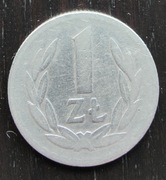 Moneta 1 ZŁ ANTYK 1949 Rzeczpospolita Polska UNIKAT BEZ ZNAKU MW