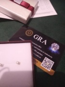 Kolczyki moissanite 0,1 kt