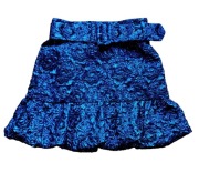 Błyszcząca granatowa  minispódnica  Zara. M.