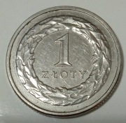1 ZŁOTY 2019 - WADA TŁOCZENIA AWERS 