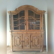 Rustykalna komoda Witryna ze starego Dębu