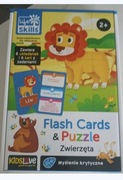 Puzzle dziecięce i flashcards. Zwierzęta