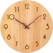 Drewniany zegar ścienny NESIFEE, zabytkowy zegar ścienny, 30 cm / 12 cali