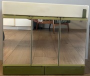 Szafka łazienkowa z lustrem PRL Niemcy lata 70