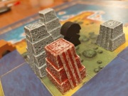 Mexica - gra planszowa - edycja Super Meeple - świątynie z żywicy