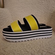 Żółte Klapki Damskie na Platformie r40 7.5 Steve Madden