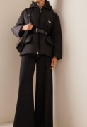 Prada kurtka zimowa nylon belted jacket 