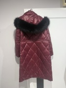 Płaszcz bordowy OCHNIK S puchowy ciepły