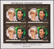 Blok Książę Karol i Diana 1981 z Republiki Środkowoafrykańskiej