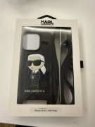 Oryginalne etui Karl Lagerfeld iPhone 14 Pro + pasek stan idealny 