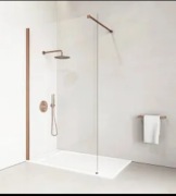 Kabina prysznicowa Walk-in złoty