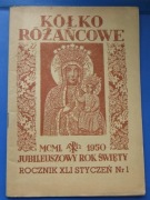 Kółko różańcowe - 1950 Jubileuszowy Rok