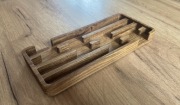 Dębowa tacka na 4 ulubione pióra/długopisy | Lity Dąb | Hand-made