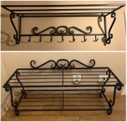 Kuty zestaw wieszak i półka na buty (d.80cm x g.29cm)