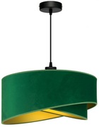Abażur sufitowy nowoczesny butelkowa zieleń bez zawieszki. 
