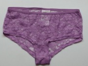 fioletowe koronkowe majtki figi H&m koronka xs 34