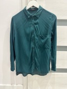 Koszula bershka M butelkowa zielen