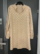 Shein sukienka modny wzór mieniąca się hit nowa roz.42/44