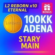 Lineage 2 L2 Reborn Eternal x10 Stary Main | 100KK Adena | Szybko + Bonus