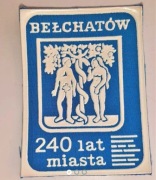 Naszywka Bełchatów herb 240 lat miasta Niebieska