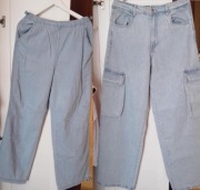ZESTAW 2 szt MŁODZIEŻOWY DAMSKI JEANSY SINSAY L 40 super stan 
