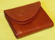 Mały Skórzany Portfel Maciej Batycki Brązowy Banknoty Bilon Zamek Karty