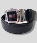 Tommy Hilfinger Pasek Męski skórzany czarny  WYPRZEDAŻ