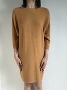 Ciemnopomarańczowa sweterkowa sukienka oversize rozm. S Mohito